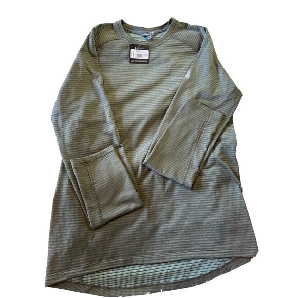 Eddy Bower Men's High Route Grid Air Long-Sleeve Crew small green nwt - Picture 2 of 5